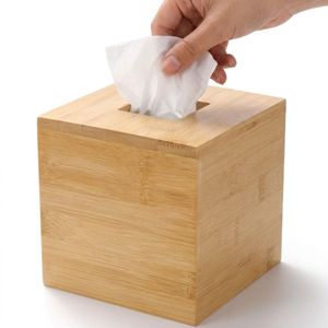 Eco-friendly Bamboo <b>Tissue</b> <b>Paper</b> Box for Home Office Bamboo Cover for Bathroom Hotel Use Bulk Order Cheap Price - Product Image 1