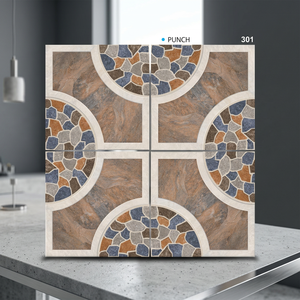Carreaux de sol de stationnement extérieur 400x400mm Carreaux de pavé de jardin semi-porcelaine Carreaux de mur et de sol extérieurs décoratifs pour projets - Product Image 1