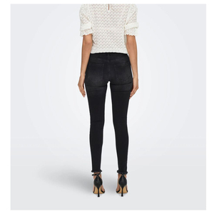 New Arrival Summer and Autumn New Medium <b>Waist</b> <b>Jeans</b> Women Denim Pencil Pants <b>Elastic</b> Pencil Black Color <b>Jeans</b> OEM Service - Product Image 2