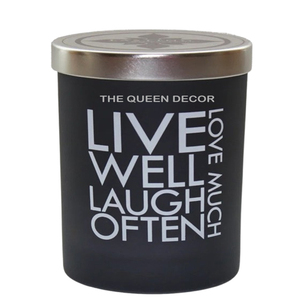 Stainless Steel Metal Round Shape Black Finished Scented <b>Candles</b> <b>Bulk</b> Selling For Home Indoor Lighting Decoration - Product Image 1