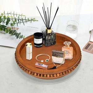 ถาดไม้มะม่วงดีไซน์หรูหรา ถาดหมุนแบบ Lazy Susan ผิวเรียบเนียน ทำด้วยมือ 100% อเนกประสงค์สำหรับโต๊ะครัว ตู้เก็บของ - Product Image 2