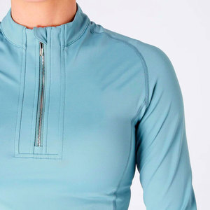 Econex Sports OEM Pull respirant en maille unie à manches longues pour femme, 220g, avec logo frontal - Product Image 6