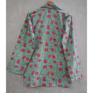 Conjunto de Pijama de Algodón para Mujer con Estampado a Mano, Elegante Ropa de Dormir con Tela Transpirable - Product Image 5