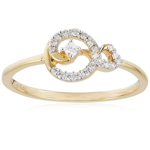 Anillo de Diamantes Radiante con Doble Halo en Chapado de Oro Rosa, Banda Entrelazada de Diamantes Redondos Brillantes, Aprox. 0.60ct en total - Product Image 1