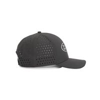Casquette de golf OEM imperméable à séchage rapide avec perforations laser, logo brodé 3D personnalisé, respirante, à fermeture snapback pour l'entraînement en extérieur