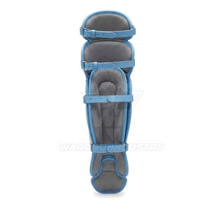 Protège-jambes de baseball en cuir durable, design profilé, sangles de fixation réglables, ajustement confortable, protection professionnelle, pliable - Product Image 4