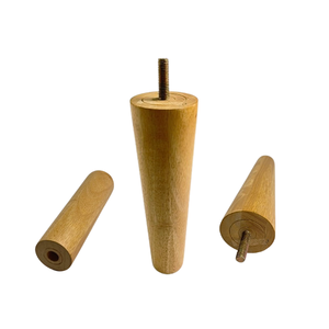 Solid Wood Round Replacement <b>Legs</b> for <b>Sofa</b> Cabinet Dresser Natural Finish Wooden Furniture Feet Heavy Duty Wooden Furniture <b>Legs</b> - Product Image 2
