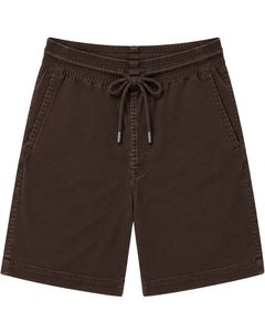 Customized Dark Brown <b>Men</b> Casual Bermuda <b>Shorts</b> Summer Drawstring Beach <b>Shorts</b> Lightweight Relaxed Fit Cotton Blend <b>Shorts</b> - Product Image 1