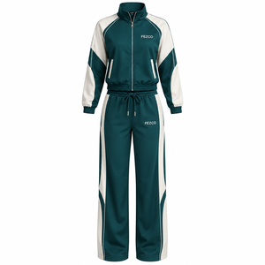 High Quality Winter Lace Comfortable Pullover Acid Washed Regular Fit Embroidered Streetwear <b>Sweatsuit</b> Fashionable Design 100% - Product Image 5