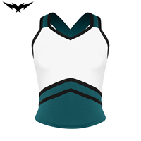 Vente en gros de chemises à manches longues pour adultes Bigetron Sports, hauts de cheerleaders, costumes, uniformes de cheerleading personnalisés avec bordure dorée