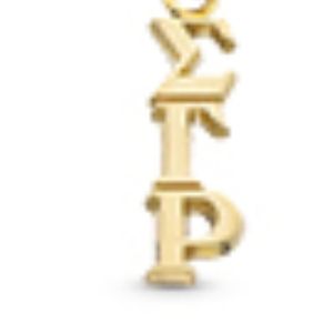 Collier Pendentif Lettre Grecque avec Chaîne Serpent, Style Sororité Élégant, Bijou Léger et Poli pour Femme, Idéal Collège - Product Image 5