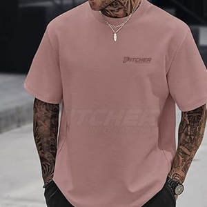 Camiseta Extra Grande para Hombre, Estilo Holgado, Tela de Algodón Suave, Transpirable, Ropa Casual y Urbana - Product Image 4