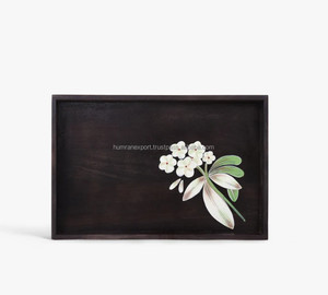 Elegant Wooden Meena Tray For Serving Organizing Or Displaying Your Favorite <b>Household</b> <b>Items</b> in Style - Product Image 3