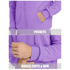 Sudadera con Capucha de Alta Calidad para Hombre, con Logotipo Personalizado, Transpirable, de Manga Larga, Básica, de Algodón Mezclado - Product Image 4