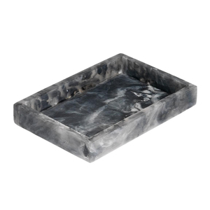 Plateau décoratif rectangulaire en marbre au design élégant, motif unique, plateau de service pour la décoration de la maison et les accessoires de salle de bain, bon prix - Product Image 1