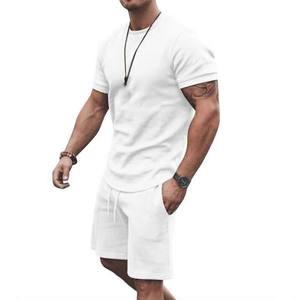 Conjunto Deportivo de Verano para Hombre, Camiseta y Pantalones Cortos, Estilo Urbano, Tallas Grandes, de Pakistán, Marca Privada - Product Image 1