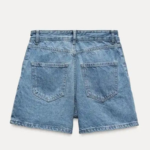 Shorts en jean pour femmes, prix de gros direct usine, collection été, style urbain tendance, quantité OEM, 2026 - Product Image 5