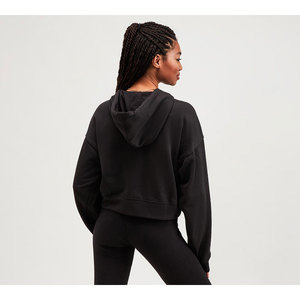 Sweat-shirts surdimensionnés pour femmes avec logo personnalisé, sweat-shirts courts pour femmes avec logo personnalisé - Product Image 4