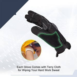 Guantes de Trabajo de Seguridad para Conductor CAPTAIN INDUSTRY CI-TSG-107, Diseño Nuevo y Moderno, Antideslizantes y Anti-Impactos, de Cuero, Precio al por Mayor, Personalizables - Product Image 1