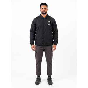 Chaqueta Deportiva Personalizada para Hombre con Logotipo, Diseño Sólido, Poliéster Twill, Cortavientos, con Servicio OEM - Product Image 1