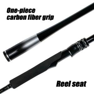 Fishing Rod <strong>Black</strong> Carbon Fiber Handle 2.1m 2.4m 2.7m 2.9m Lure Fishing Rod 2 Section Spining Casting Rod for Bass Salmon - Product Image 4