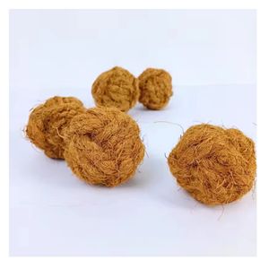 Juguete Ecológico para Perros de Fibra Natural de Cáscara de Coco con Cuerda Interactiva, Producto para Mascotas en Stock - Product Image 3