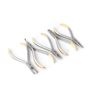 Instruments chirurgicaux dentaires orthodontiques : Miroir buccal, Curette dentaire, Pince chirurgicale, Ciseaux chirurgicaux – Kit de 4 pièces pour chirurgie vétérinaire - Product Image 2