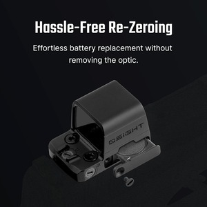 Micro-viseur reflex fermé – Double réticule 2 MOA Point et 32 MOA Cercle, compatible avec la base RMSc/K, point rouge compact fermé - Product Image 6