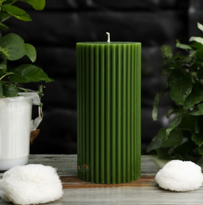 Vela de Cera de Soja Ecológica Hecha a Mano con Diseño Acanalado para Decoración del Hogar, Bodas, Diwali, Graduaciones y Fiestas - Venta al por Mayor - Product Image 3