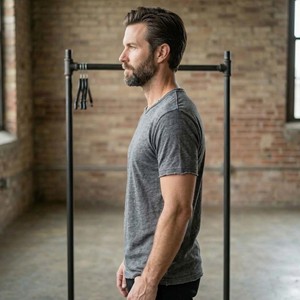 T-shirt Homme Personnalisé en Laine 100% Tricotée Coupe Slim, Bords Effilochés, Lavage Enzymatique, Style Vintage Sportif Streetwear, Ourlet Brut, Grammage Lourd - Product Image 3