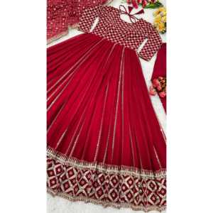 Designer Party Wear Set Top Bottom Dupatta en 2XL Tamaño Aspecto elegante - Product Image 3