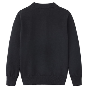 Cardigan d'uniforme scolaire classique à col rond en tricot pour filles et garçons, cardigan d'uniforme professionnel à manches longues en tricot - Product Image 4