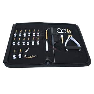 Kit Profesional de Herramientas para Extensiones de Cabello con Pinza de Crimpado de Micro Anillos de 3 Orificios, Herramienta de Instalación de Micro Enlaces, Accesorios de Salón - Product Image 1