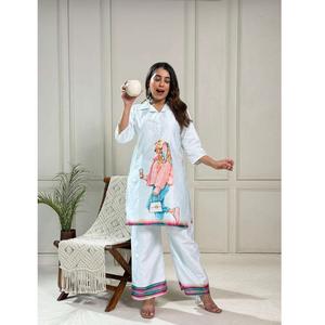 Kurti de alta calidad para mujer, hecho con tela Vetican, ideal para fiestas y ceremonias de premiación, a un precio asequible. - Product Image 2