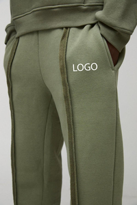 Lightweight Cotton <b>Flare</b> Pants for <b>Men</b> Casual Plain Sweatpants Streetwear <b>Men's</b> Pants Washed Running Wear with <b>Flare</b> Detail - Product Image 4