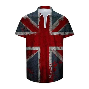 ชุดเสื้อโปโลลำลองผู้ชาย ชุดวอร์มแบบกำหนดเอง เสื้อยืดและกางเกงขาสั้นผู้ชายพร้อมซิป - Product Image 4