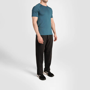 Wholesales Custom Logo Men's Summer Casual T-<b>Shirts</b> Half Sleeve Mesh O-Neck Slim Fit <b>100</b>% <b>Polyester</b> 120 gsm Quick Dry Breathable - Product Image 6