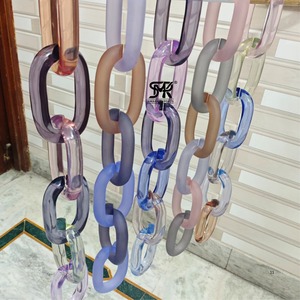 ของตกแต่งผนังบ้านแบบแขวน โซ่เรซิ่นอะคริลิกใส ดีไซน์หรูหราทันสมัย - Product Image 5