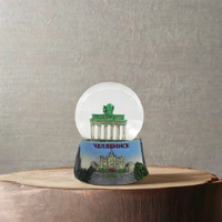 OEM Allemagne Denburg Gate Building 65mm Globe à neige en verre 3D Globe d'eau en résine Maison Ornementation Souvenir Cadeau pour Denburg Gate
