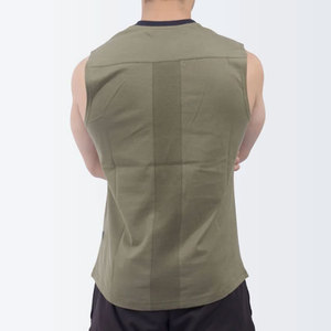 Top Corto sin Mangas de Algodón 100% Elástico con Diseño de Panel Personalizado, Dobladillo Curvo y Corte Regular para Verano - Product Image 3