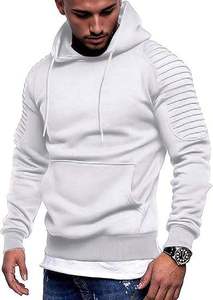 <b>Men</b>’s Pullover Hoodie Custom Logo <b>Fleece</b> Sweatshirt Casual Streetwear Hooded <b>Top</b> Warm Comfortable Fashion Hoodie for Wholesale - Product Image 5