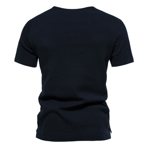 เสื้อยืดเฮนลีย์ชาย แขนสั้น ทรงเข้ารูป ผ้าคอตตอนยืด ใส่เล่นกีฬา ออกกำลังกาย หรือใส่ลำลอง  รับสกรีนโลโก้ - Product Image 3