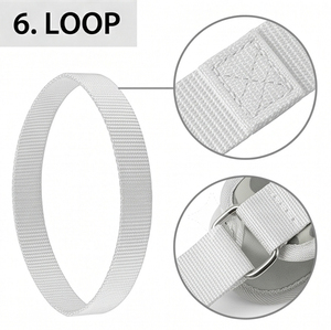 Correas de tobillo para entrenamiento de levantamiento de pesas, correas de tobillo con anillo en D para gimnasio, soporte de barra para piernas, correas de tobillo de alta resistencia para máquina de cable - Product Image 6