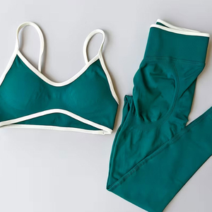 Conjuntos de Yoga para Mujer, Ropa Deportiva Personalizada, Material de Secado Rápido, Transpirable, para Entrenamiento, Verano - Product Image 6