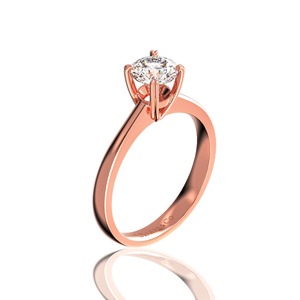 High Quality Jewelry Wholesale Women 18K Solid Gold Women's Natural Diamond <b>Ring</b> 3.9 mm D/VVS1 Glosbe Co Daily Wear for - Product Image 2