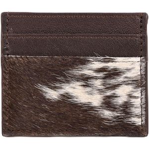 Portefeuille porte-cartes fin en cuir de vachette véritable, blocage RFID, style western cowboy pour homme - Product Image 1
