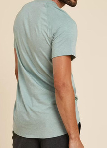 เสื้อยืดแขนสั้นทรงโอเวอร์ไซส์สำหรับผู้ชาย ผ้าฝ้ายออร์แกนิค 100% ระบายอากาศได้ดี ทรงบ็อกซี่ น้ำหนัก 180 กรัม ผ้าถัก ลายเรียบ - Product Image 4