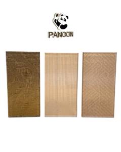 FB-01 Model Laminated Tempered Glass Panel Colorful Bamboo Weaving Industrial Modern <b>Curtain</b> Wall Staircase Dining Greenhouse - Product Image 2