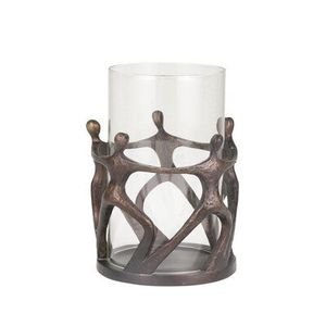 The METAL WAVE Iron Pillar Shape Durable Eco-Friendly Handmade Christmas Home <b>Decor</b> Candle Holder - Product Image 4