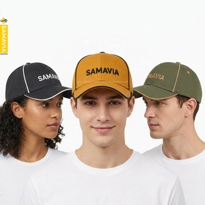 Casquettes de baseball et de softball personnalisées Samavia, en tissu de coton, broderie unie, texte, vente en gros, fournisseurs de casquettes en grande quantité - Product Image 4